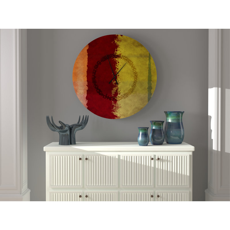 East Urban Home Oversized Critchlow Wall Clock Wayfair