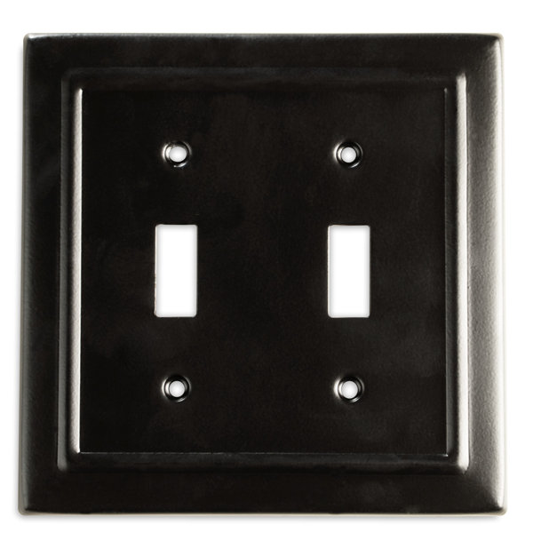 Monarch Abode Architectural 2 Gang Toggle Light Switch Wall Plate Reviews Wayfair