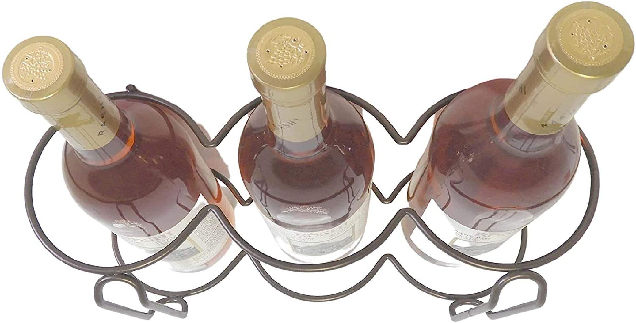 Prep & Savour Bercht 3 Bottle Tabletop Wine Bottle Rack Wayfair