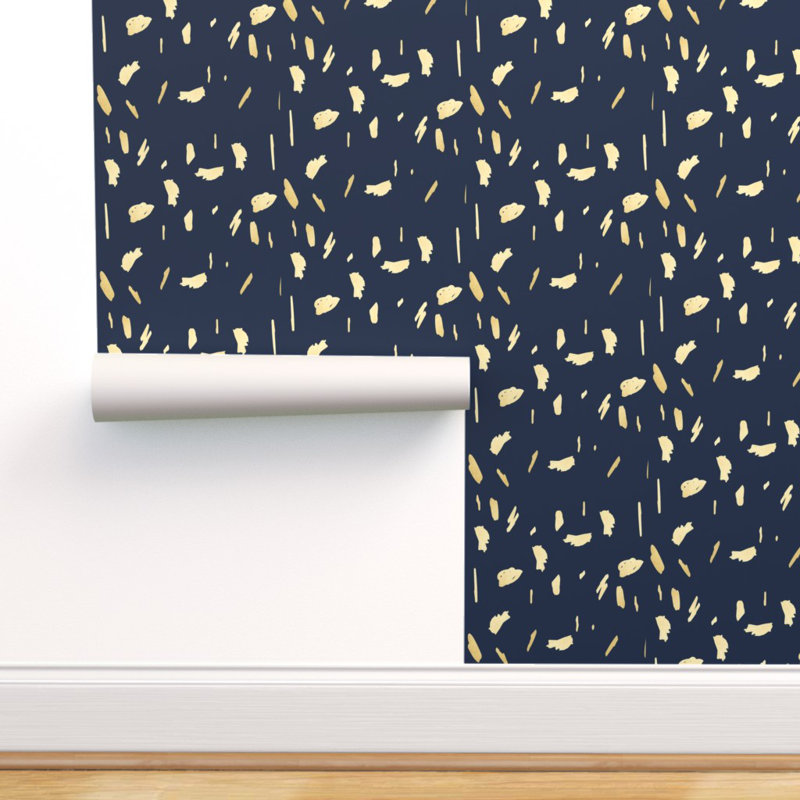 Ebern Designs Torrent Abstract Brushstrokes Removable Peel And