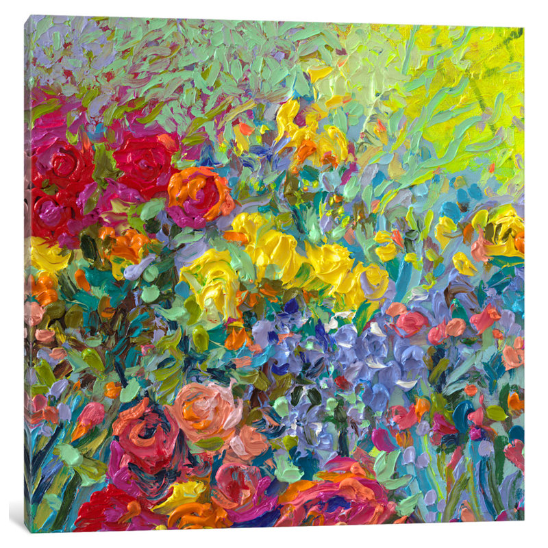 East Urban Home Iris Scott Clay Flowers Painting Print On