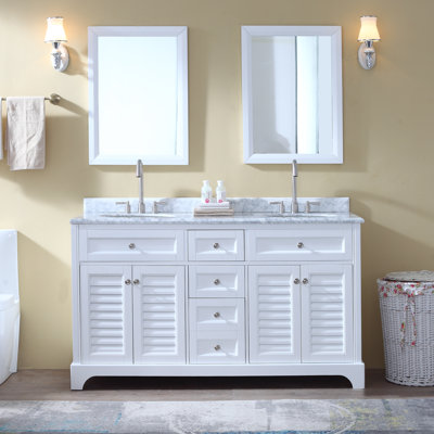 Bathroom Vanities Lakeland Fl kbc savannah 60" double bathroom vanity set & reviews | wayfair Bathroom Vanities Lakeland Fl kbc savannah 60" double bathroom vanity set & reviews | wayfair