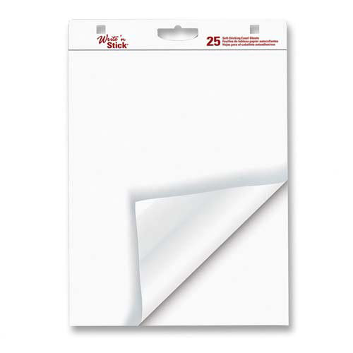 Easel Pad, 20lb., Self-stick, 6 Count, 20"x23" Sheets