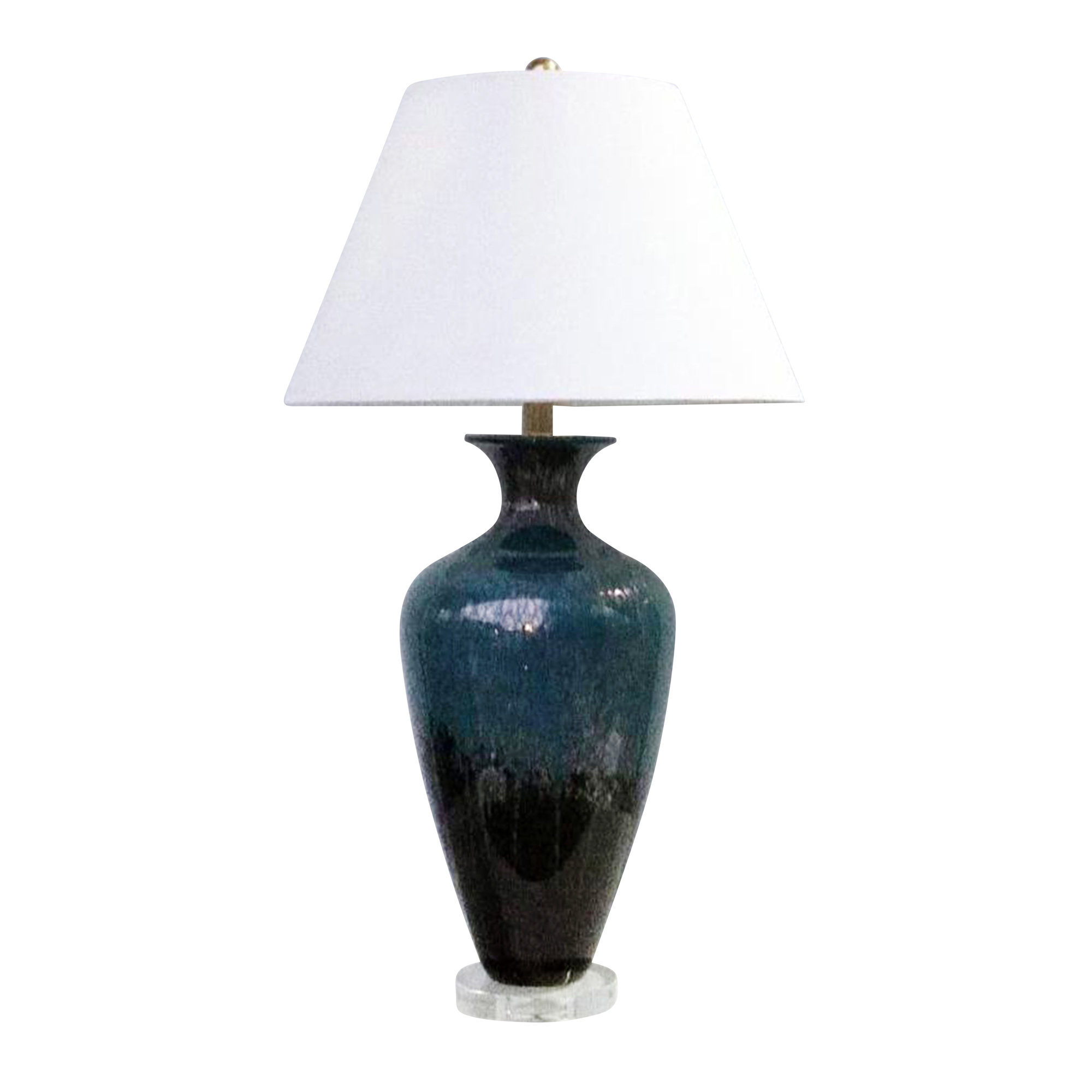 glass urn table lamp