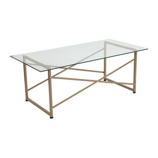 Go to store & view more images Mercer41 Bass Glass Coffee Table