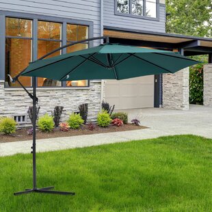 Cantilever Parasol Universal Ground Anchors Removable Parasol Stand Set 