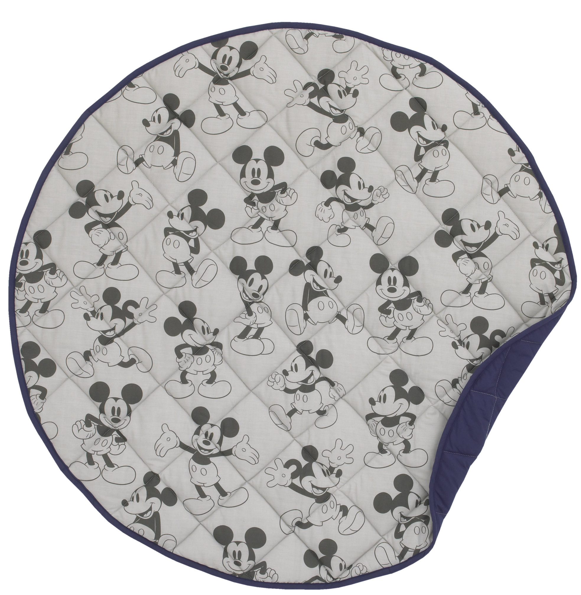 Disney Mickey Mouse Round Quilted Tummy Time Floor Mat Wayfair Ca