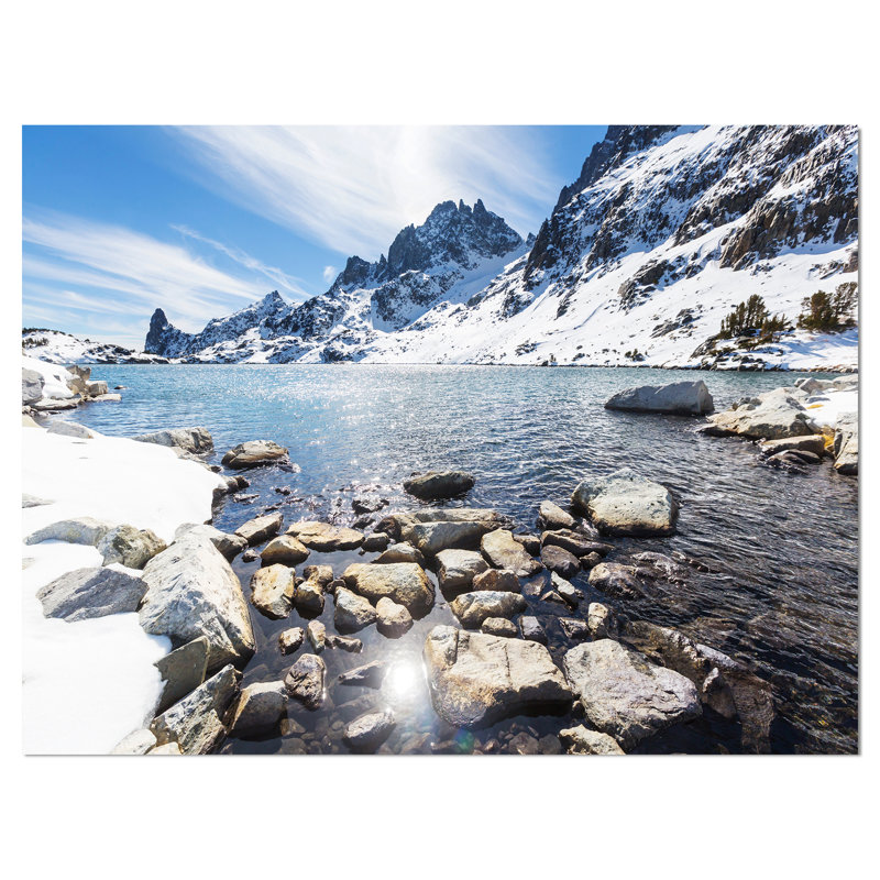East Urban Home Sierra Nevada Mountains In Winter Season Photographic Print On Wrapped Canvas Wayfair