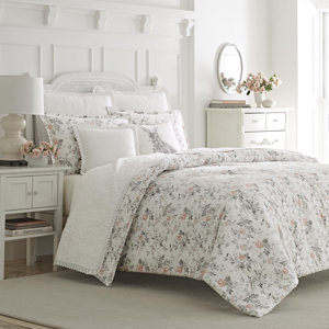 Rosalie 3 Piece 100% Cotton Duvet Set by Laura Ashley Home