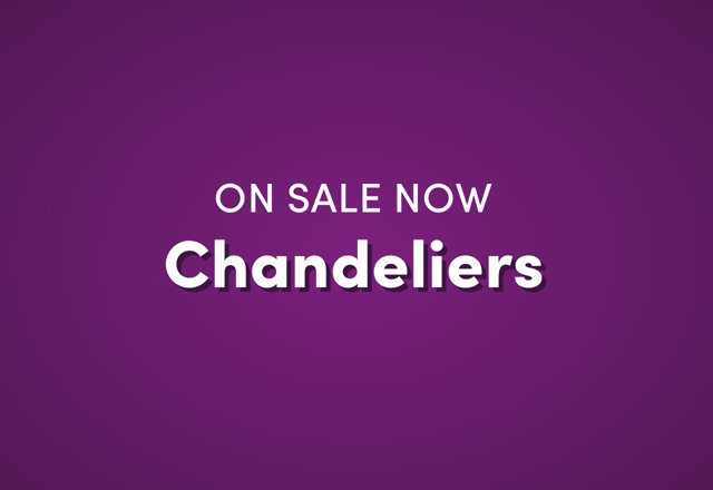On Sale Now: Chandeliers