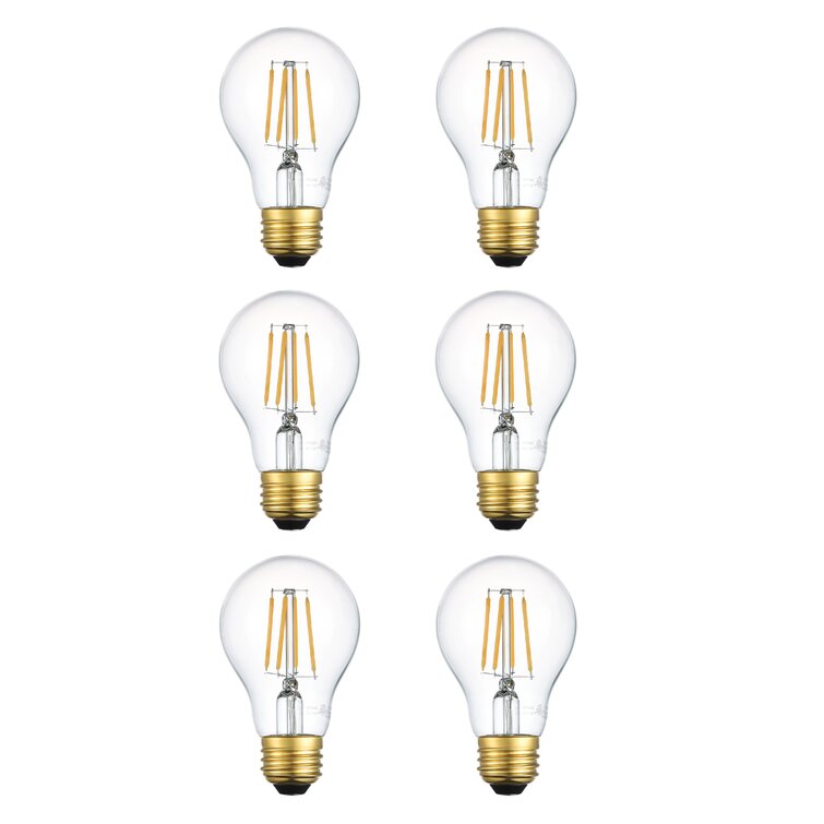 Six 10w/120v/a19 LED Dimmable Bulb White Light 3000k Base E26 Optolight 60w Eq for sale online 