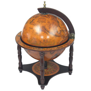 Tabletop Globe Bar Wayfair Italian Style 13 Tabletop Globe Bar In Old World