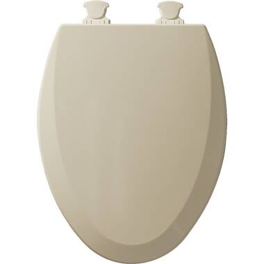 BEMIS 1800EC 346 Plastic Toilet Seat Change Hinges ELONGATED  Biscuit/Linen 