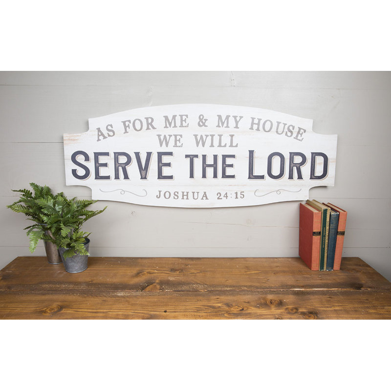 August Grove As For Me And My House We Will Serve The Lord Wall