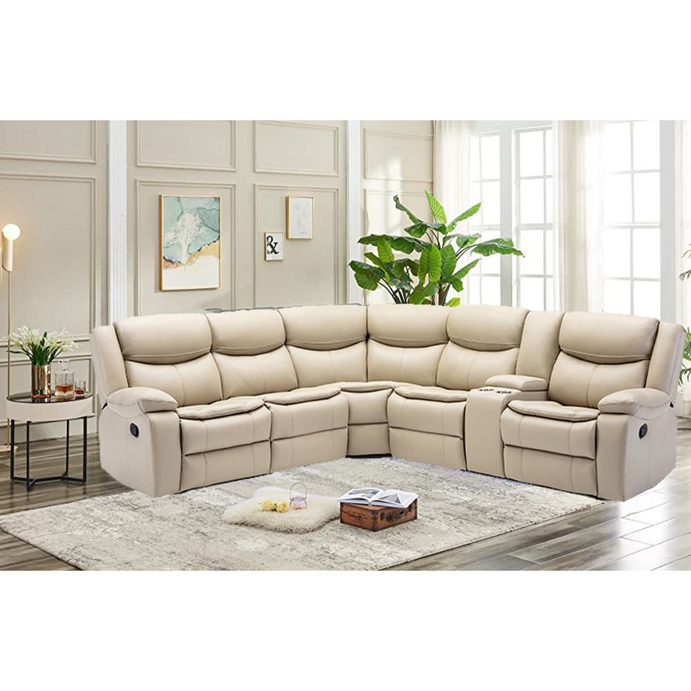 Wildon Home® Menifee 3 Piece Vegan Leather Reclining Sectional Wayfair