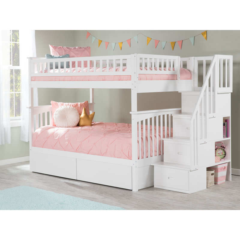 Harriet Bee Abel Full Over Full Bunk Bed With Underbed Storage