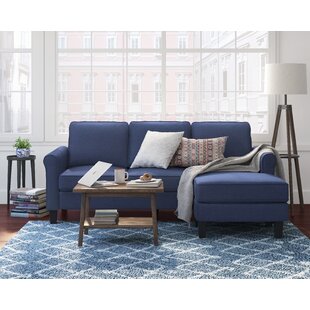 Serta Harmon Rolled Arm Reversible Sectional By Serta At Home
