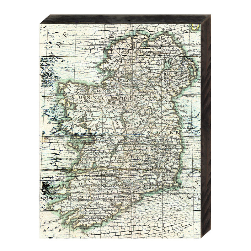 Designocracy Map Of Ireland Rustic Wooden Wall Decor Wayfair Map Of Ireland Rustic Wooden Wall Decor
