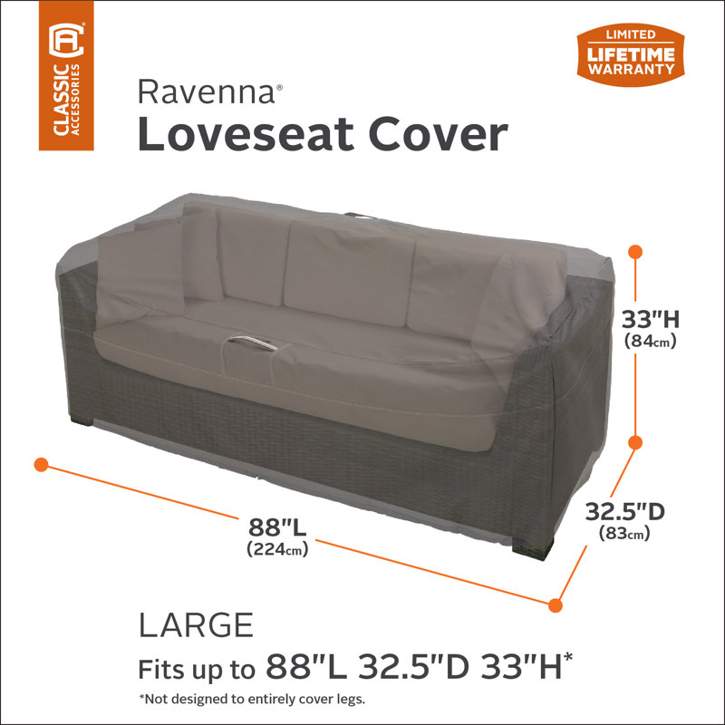 Freeport Park Kendala Water Resistant Patio Sofa Cover With 4 Year