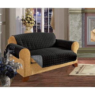 Reversible T-Cushion Sofa Slipcover By Winston Porter