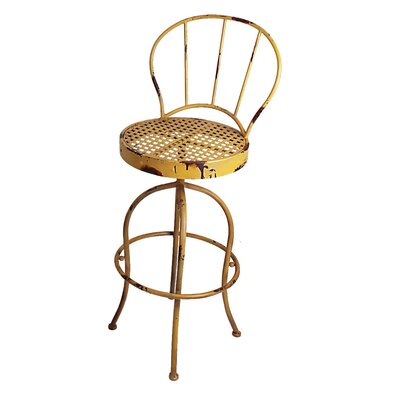 AttractionDesignHome Nostalgia Swivel Patio Dining Chair