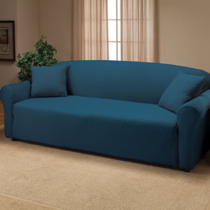 Floral Box Cushion Sofa Slipcover