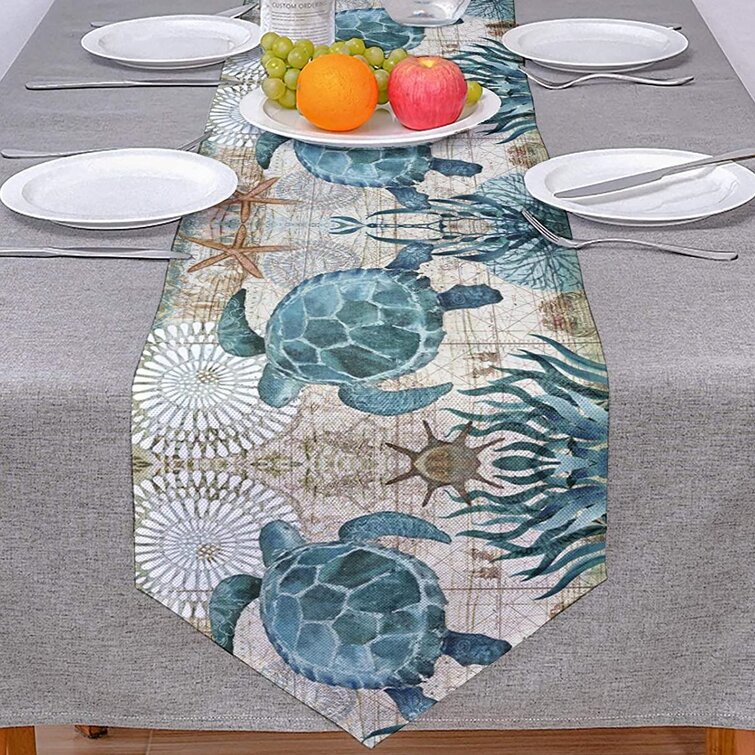 Floral Flower Non-Slip Kitchen Dining Table Decoration for Indoor Outdoor Farmhouse Wedding Party Holiday Home Dining Room Table Runners Birds 13x90inch Table Runner Dresser Scarves