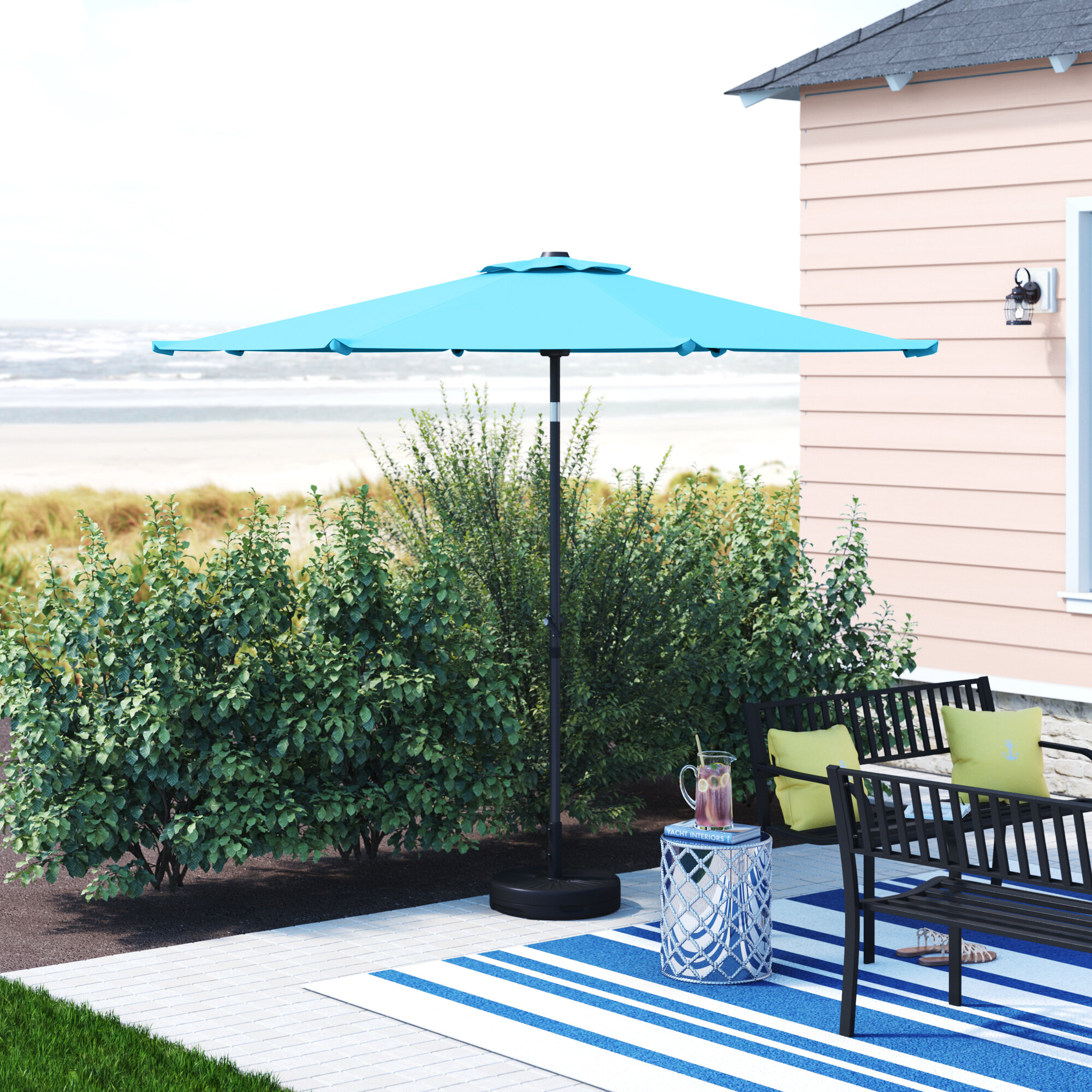 Freeport Park Hamblen 9 Market Umbrella Reviews Wayfair