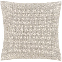 textured ivory throw pillows