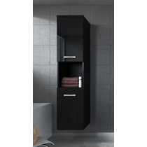 Black Bathroom Cabinets Shelving You Ll Love Wayfair Co Uk