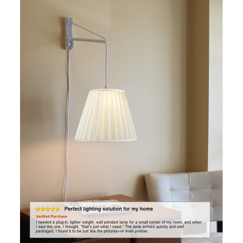 Symple Stuff Sobel Wall Mount 1 Light Plug In Armed Sconce Wayfair Symple Stuff Sobel Wall Mount 1 Light