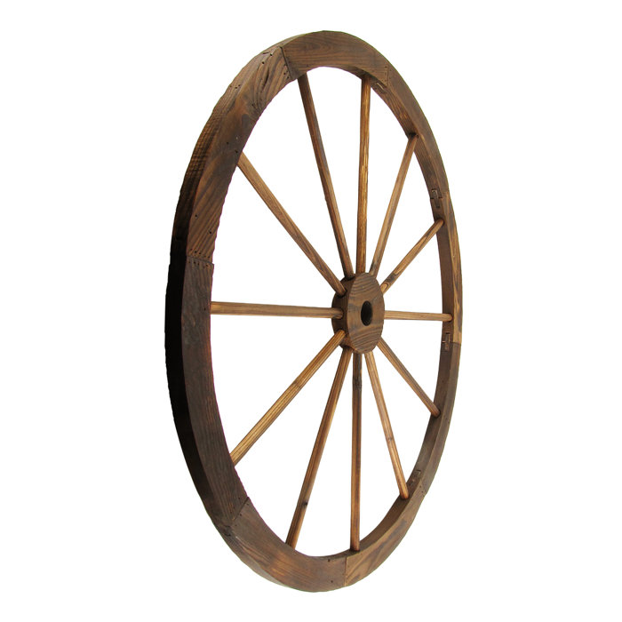 Gracie Oaks Kate Wood Wagon Wheel Wall Decor Wayfair