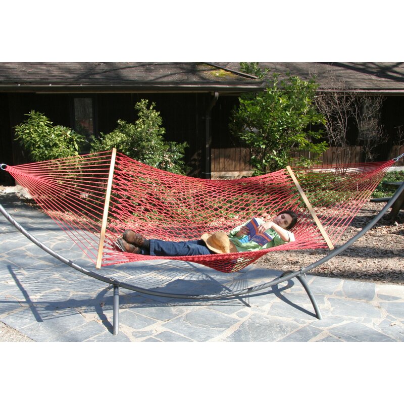 Twin Oaks Hammocks Olefin Rope Tree Hammock & Reviews ...