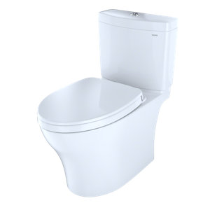 Go to store & view more images Toto Aquia Dual Flush Elongated Two-Piece Toilet with CeFiONtect
