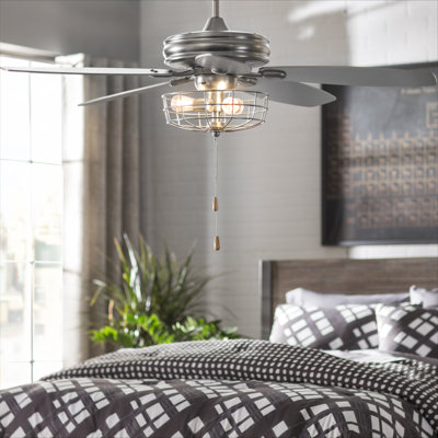 Trent Austin Design 52 Inch Kyla 5 Blade Ceiling Fan Light Kit