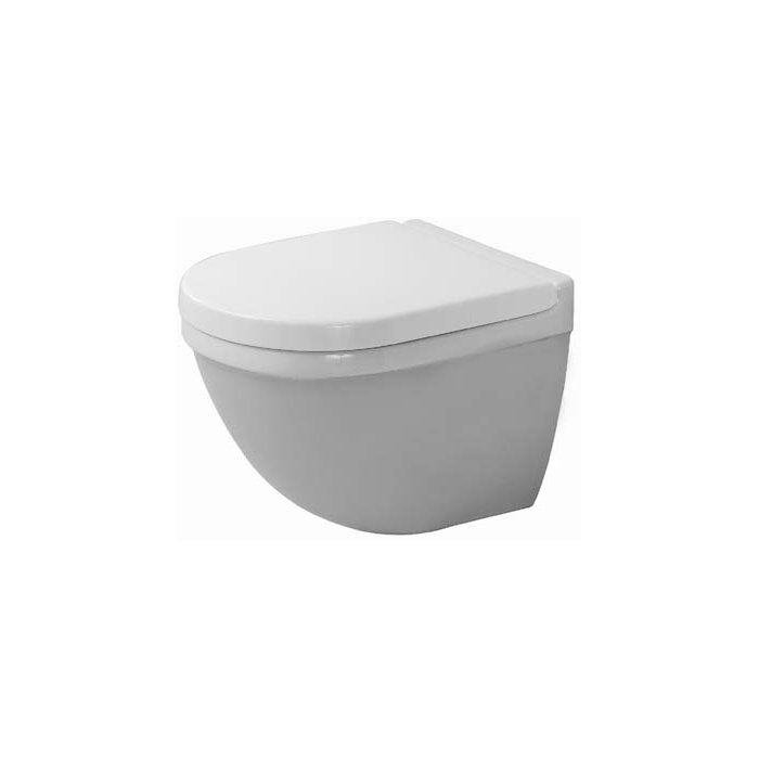 Duravit Starck 3 Dual Flush Elongated Wall Mounted Toilet With