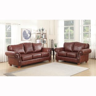 Vranduk Genuine Leather Living Room Set by Canora Grey