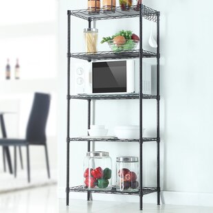 Details about   4Layers Shelves Foldable Metal Shelf Rack Mobile Kitchen Storage Organizer 