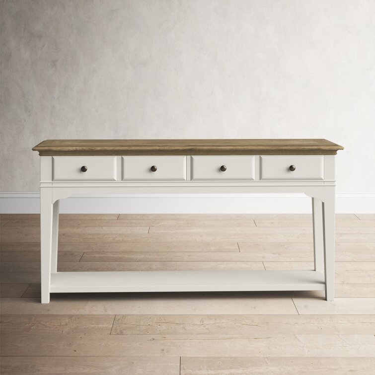 white kitchen console table