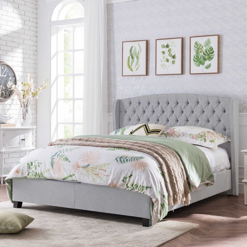 Featured image of post Grey King Size Bed Frame Wayfair - A king size bed is large enough to comfortably accommodate two persons.