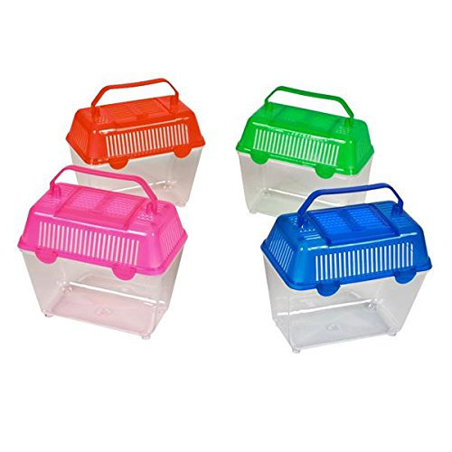 small plastic fish tank with lid