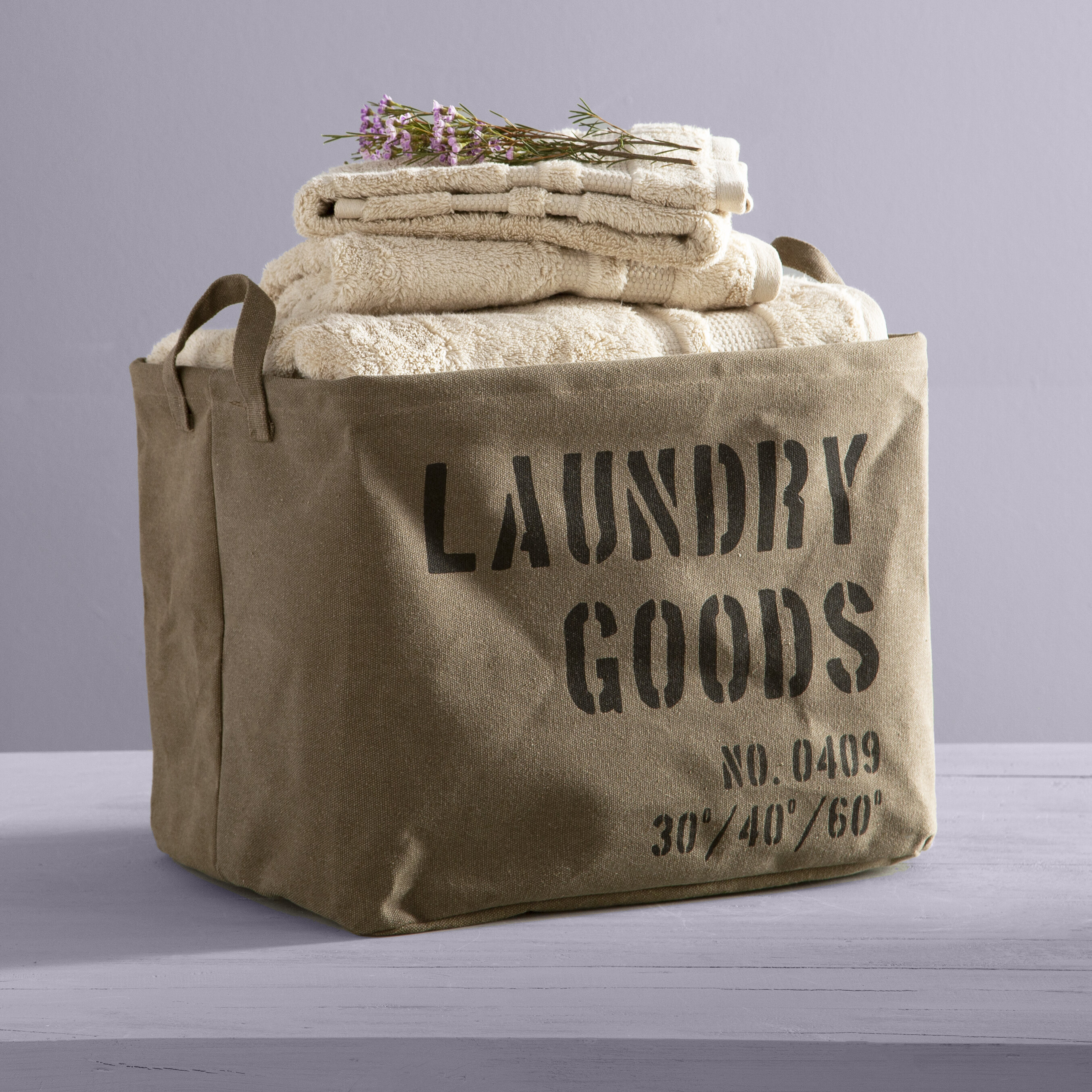 canvas laundry hamper