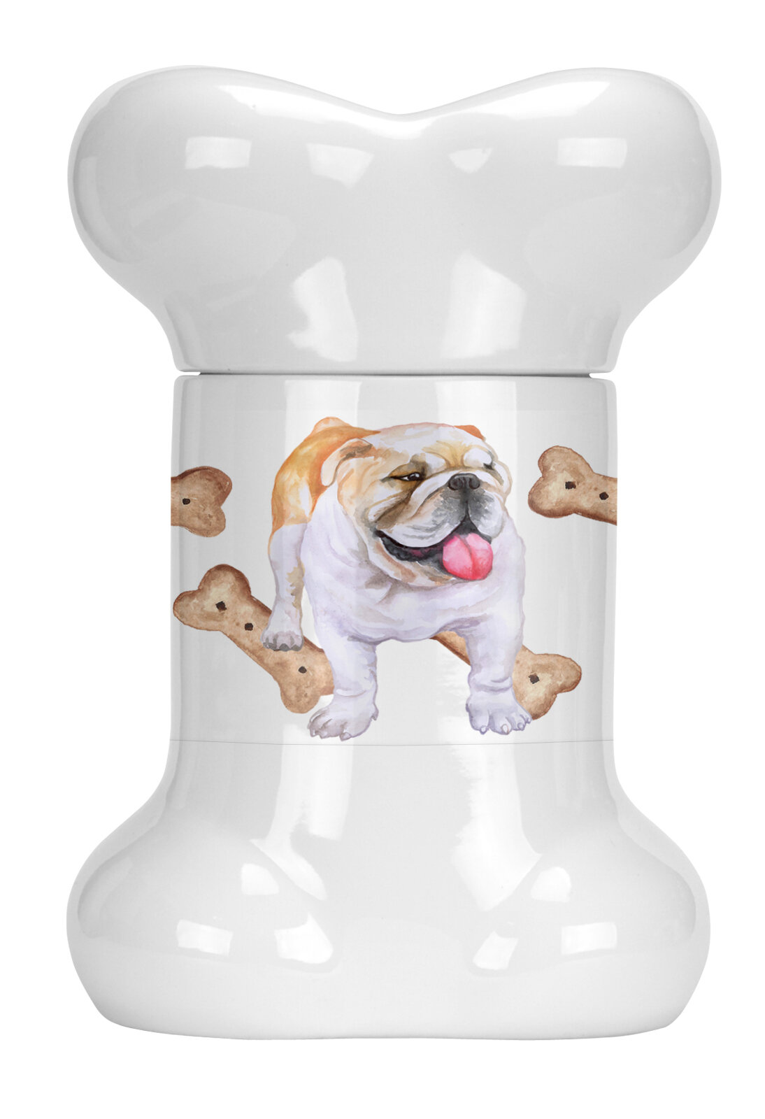 bulldog treat jar