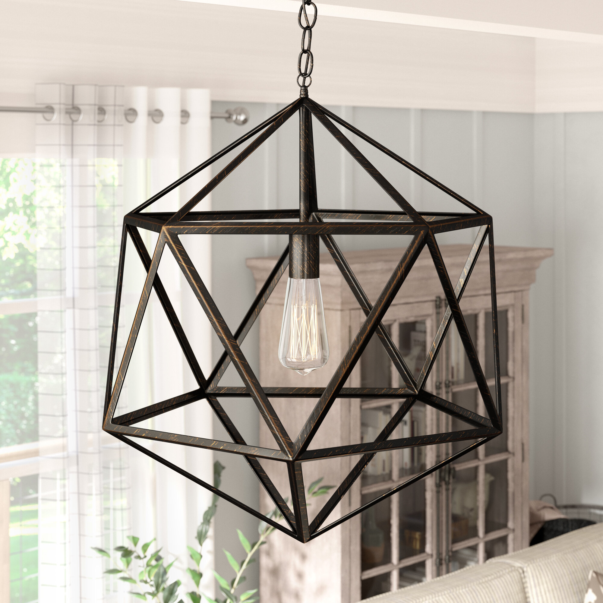 light geometric pendant