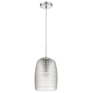 Rebound Polished Chrome 1-Light Mini Pendant