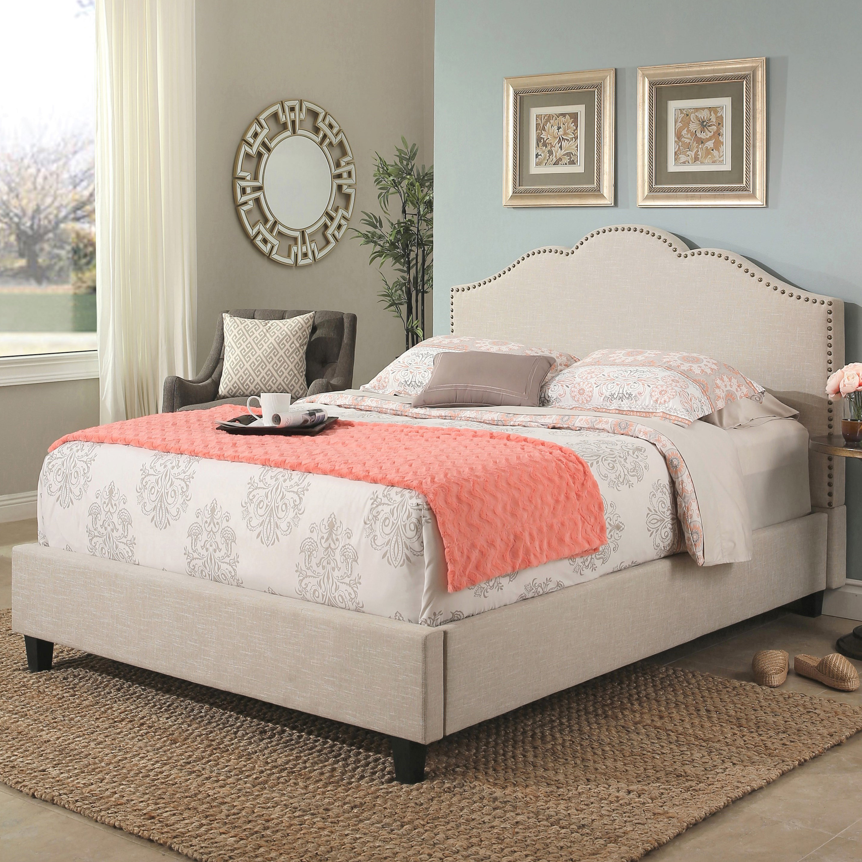 Andover Mills Deerfield Upholstered Wood Frame Panel Bed Reviews Andover Mills Deerfield Upholstered Wood Frame Panel Bed Reviews Wayfair