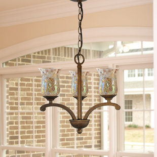Go to store & view more images Apsley 3-Light Shaded Chandelier by Springdale Lighting