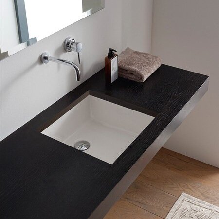 miky ceramic square undermount bathroom sink