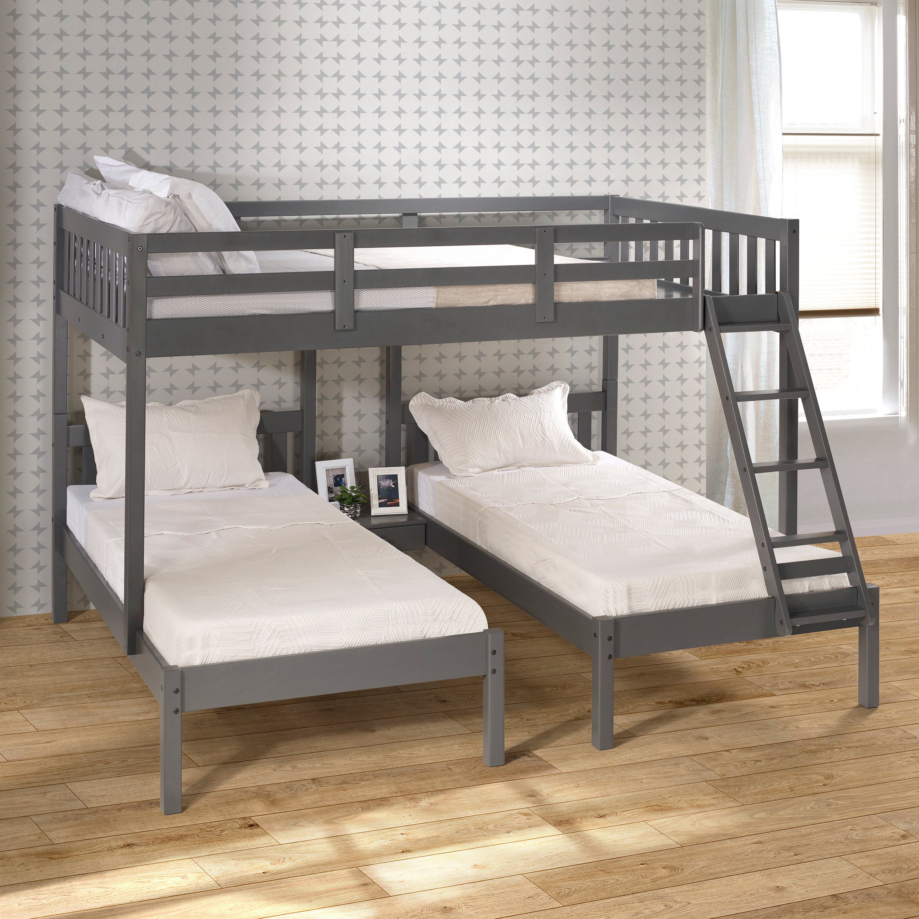 Black DIRTY PRO TOOLS/™ Brand Triple Sleeper Bunk Bed Metal Single Double Triple 3 Children/’s Bunk Bed