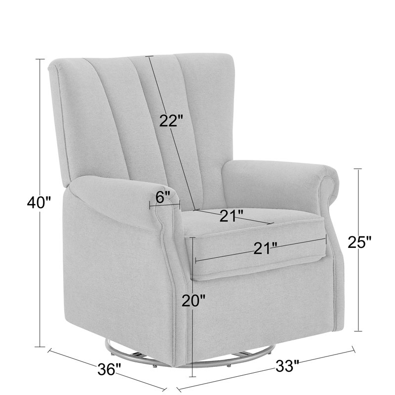 padded glider chair
